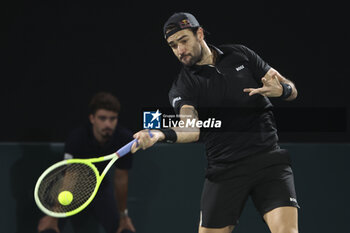 2024-10-29 - Matteo Berrettini of Italy during day 2 of the Rolex Paris Masters 2024, an ATP Masters 1000 tennis tournament on 29 October 2024 at Accor Arena in Paris, France - TENNIS - ROLEX PARIS MASTERS 2024 - INTERNATIONALS - TENNIS