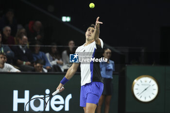 2024-10-29 - Francisco Cerundolo of Argentina during day 2 of the Rolex Paris Masters 2024, an ATP Masters 1000 tennis tournament on 29 October 2024 at Accor Arena in Paris, France - TENNIS - ROLEX PARIS MASTERS 2024 - INTERNATIONALS - TENNIS