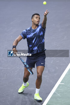 2024-10-29 - Giovanni Mpetshi Perricard of France during day 2 of the Rolex Paris Masters 2024, an ATP Masters 1000 tennis tournament on 29 October 2024 at Accor Arena in Paris, France - TENNIS - ROLEX PARIS MASTERS 2024 - INTERNATIONALS - TENNIS