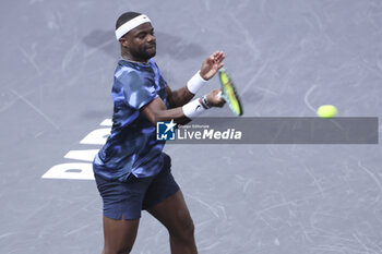 2024-10-29 - Frances Tiafoe of USA during day 2 of the Rolex Paris Masters 2024, an ATP Masters 1000 tennis tournament on 29 October 2024 at Accor Arena in Paris, France - TENNIS - ROLEX PARIS MASTERS 2024 - INTERNATIONALS - TENNIS