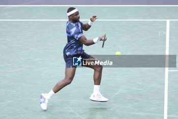 2024-10-29 - Frances Tiafoe of USA during day 2 of the Rolex Paris Masters 2024, an ATP Masters 1000 tennis tournament on 29 October 2024 at Accor Arena in Paris, France - TENNIS - ROLEX PARIS MASTERS 2024 - INTERNATIONALS - TENNIS