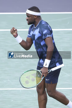 2024-10-29 - Frances Tiafoe of USA during day 2 of the Rolex Paris Masters 2024, an ATP Masters 1000 tennis tournament on 29 October 2024 at Accor Arena in Paris, France - TENNIS - ROLEX PARIS MASTERS 2024 - INTERNATIONALS - TENNIS