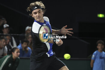 2024-10-29 - Stefanos Tsitsipas of Greece during day 2 of the Rolex Paris Masters 2024, an ATP Masters 1000 tennis tournament on 29 October 2024 at Accor Arena in Paris, France - TENNIS - ROLEX PARIS MASTERS 2024 - INTERNATIONALS - TENNIS