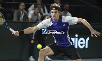 2024-10-29 - Stefanos Tsitsipas of Greece during day 2 of the Rolex Paris Masters 2024, an ATP Masters 1000 tennis tournament on 29 October 2024 at Accor Arena in Paris, France - TENNIS - ROLEX PARIS MASTERS 2024 - INTERNATIONALS - TENNIS