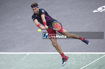 2024-10-29 - Casper Ruud of Norway during day 2 of the Rolex Paris Masters 2024, an ATP Masters 1000 tennis tournament on 29 October 2024 at Accor Arena in Paris, France - TENNIS - ROLEX PARIS MASTERS 2024 - INTERNATIONALS - TENNIS