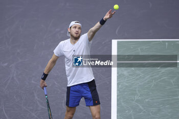 2024-10-29 - Nicolas Jarry of Chile during day 2 of the Rolex Paris Masters 2024, an ATP Masters 1000 tennis tournament on 29 October 2024 at Accor Arena in Paris, France - TENNIS - ROLEX PARIS MASTERS 2024 - INTERNATIONALS - TENNIS