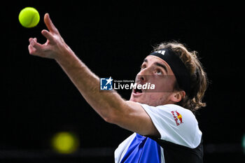 31/10/2024 - Stefanos TSITSIPAS of Greece during the fourth day of the Rolex Paris Masters 2024, ATP Masters 1000 tennis tournament on October 31, 2024 at Accor Arena in Paris, France - TENNIS - ROLEX PARIS MASTERS 2024 - INTERNAZIONALI - TENNIS