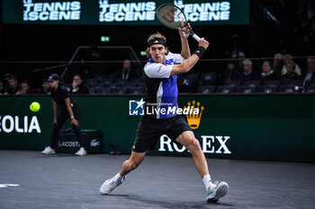 31/10/2024 - Stefanos TSITSIPAS of Greece during the fourth day of the Rolex Paris Masters 2024, ATP Masters 1000 tennis tournament on October 31, 2024 at Accor Arena in Paris, France - TENNIS - ROLEX PARIS MASTERS 2024 - INTERNAZIONALI - TENNIS