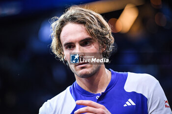 31/10/2024 - Stefanos TSITSIPAS of Greece during the fourth day of the Rolex Paris Masters 2024, ATP Masters 1000 tennis tournament on October 31, 2024 at Accor Arena in Paris, France - TENNIS - ROLEX PARIS MASTERS 2024 - INTERNAZIONALI - TENNIS