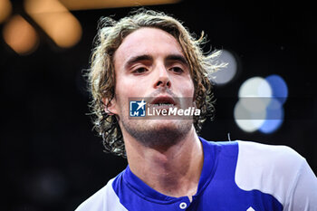 31/10/2024 - Stefanos TSITSIPAS of Greece during the fourth day of the Rolex Paris Masters 2024, ATP Masters 1000 tennis tournament on October 31, 2024 at Accor Arena in Paris, France - TENNIS - ROLEX PARIS MASTERS 2024 - INTERNAZIONALI - TENNIS