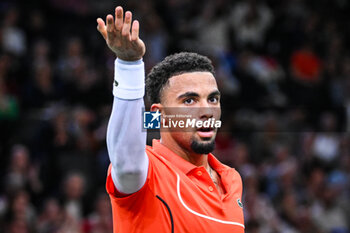 31/10/2024 - Arthur FILS of France celebrates his point during the fourth day of the Rolex Paris Masters 2024, ATP Masters 1000 tennis tournament on October 31, 2024 at Accor Arena in Paris, France - TENNIS - ROLEX PARIS MASTERS 2024 - INTERNAZIONALI - TENNIS