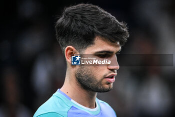 31/10/2024 - Carlos ALCARAZ of Spain during the fourth day of the Rolex Paris Masters 2024, ATP Masters 1000 tennis tournament on October 31, 2024 at Accor Arena in Paris, France - TENNIS - ROLEX PARIS MASTERS 2024 - INTERNAZIONALI - TENNIS