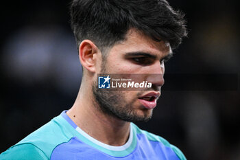 31/10/2024 - Carlos ALCARAZ of Spain during the fourth day of the Rolex Paris Masters 2024, ATP Masters 1000 tennis tournament on October 31, 2024 at Accor Arena in Paris, France - TENNIS - ROLEX PARIS MASTERS 2024 - INTERNAZIONALI - TENNIS