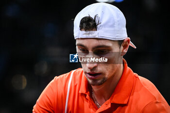 31/10/2024 - Ugo HUMBERT of France during the fourth day of the Rolex Paris Masters 2024, ATP Masters 1000 tennis tournament on October 31, 2024 at Accor Arena in Paris, France - TENNIS - ROLEX PARIS MASTERS 2024 - INTERNAZIONALI - TENNIS