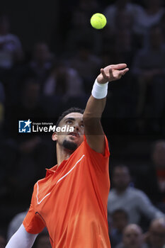 31/10/2024 - Arthur Fils of France during day 4 of the Rolex Paris Masters 2024, an ATP Masters 1000 tennis tournament on October 31, 2024 at Accor Arena in Paris, France - TENNIS - ROLEX PARIS MASTERS 2024 - INTERNAZIONALI - TENNIS