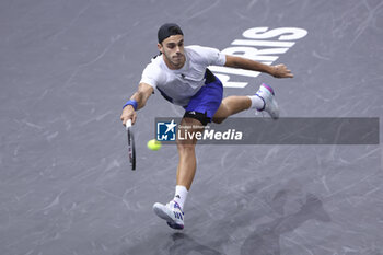 31/10/2024 - Francisco Cerundolo of Argentina during day 4 of the Rolex Paris Masters 2024, an ATP Masters 1000 tennis tournament on October 31, 2024 at Accor Arena in Paris, France - TENNIS - ROLEX PARIS MASTERS 2024 - INTERNAZIONALI - TENNIS