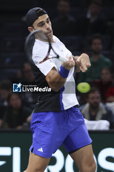 31/10/2024 - Francisco Cerundolo of Argentina during day 4 of the Rolex Paris Masters 2024, an ATP Masters 1000 tennis tournament on October 31, 2024 at Accor Arena in Paris, France - TENNIS - ROLEX PARIS MASTERS 2024 - INTERNAZIONALI - TENNIS