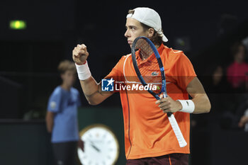 31/10/2024 - Arthur Cazaux of France during day 4 of the Rolex Paris Masters 2024, an ATP Masters 1000 tennis tournament on October 31, 2024 at Accor Arena in Paris, France - TENNIS - ROLEX PARIS MASTERS 2024 - INTERNAZIONALI - TENNIS