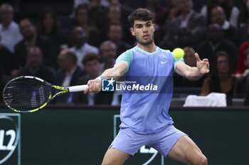 31/10/2024 - Carlos Alcaraz of Spain during day 4 of the Rolex Paris Masters 2024, an ATP Masters 1000 tennis tournament on October 31, 2024 at Accor Arena in Paris, France - TENNIS - ROLEX PARIS MASTERS 2024 - INTERNAZIONALI - TENNIS