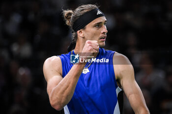 02/11/2024 - Alexander ZVEREV of Germany celebrates his point during the sixth day of the Rolex Paris Masters 2024, ATP Masters 1000 tennis tournament on November 02, 2024 at Accor Arena in Paris, France - TENNIS - ROLEX PARIS MASTERS 2024 - INTERNAZIONALI - TENNIS