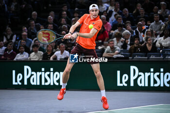 02/11/2024 - Ugo HUMBERT of France during the sixth day of the Rolex Paris Masters 2024, ATP Masters 1000 tennis tournament on November 02, 2024 at Accor Arena in Paris, France - TENNIS - ROLEX PARIS MASTERS 2024 - INTERNAZIONALI - TENNIS