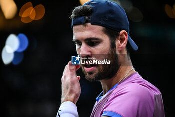 02/11/2024 - Karen KHACHANOV of Russia during the sixth day of the Rolex Paris Masters 2024, ATP Masters 1000 tennis tournament on November 02, 2024 at Accor Arena in Paris, France - TENNIS - ROLEX PARIS MASTERS 2024 - INTERNAZIONALI - TENNIS