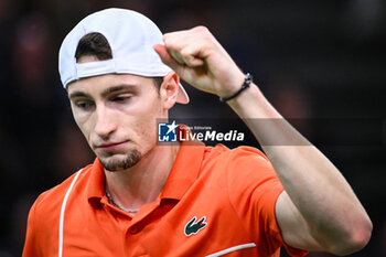 02/11/2024 - Ugo HUMBERT of France celebrates his point during the sixth day of the Rolex Paris Masters 2024, ATP Masters 1000 tennis tournament on November 02, 2024 at Accor Arena in Paris, France - TENNIS - ROLEX PARIS MASTERS 2024 - INTERNAZIONALI - TENNIS