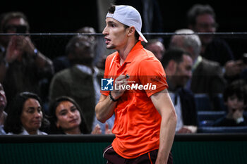 02/11/2024 - Ugo HUMBERT of France celebrates his point during the sixth day of the Rolex Paris Masters 2024, ATP Masters 1000 tennis tournament on November 02, 2024 at Accor Arena in Paris, France - TENNIS - ROLEX PARIS MASTERS 2024 - INTERNAZIONALI - TENNIS