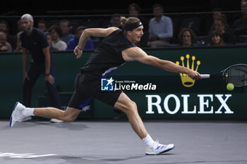 02/11/2024 - Alexander Zverev of Germany during day 6 of the Rolex Paris Masters 2024, an ATP Masters 1000 tennis tournament on November 2, 2024 at Accor Arena in Paris, France - TENNIS - ROLEX PARIS MASTERS 2024 - INTERNAZIONALI - TENNIS