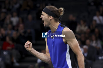 02/11/2024 - Alexander Zverev of Germany during day 6 of the Rolex Paris Masters 2024, an ATP Masters 1000 tennis tournament on November 2, 2024 at Accor Arena in Paris, France - TENNIS - ROLEX PARIS MASTERS 2024 - INTERNAZIONALI - TENNIS