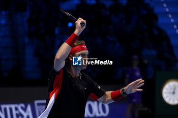 11/11/2024 - Andrej Rublev (Russia) during the match againts Alexander Zverev (Germany)
 - 2024 ATP NITTO FINALS - ZVEREV VS RUBLEV - INTERNAZIONALI - TENNIS