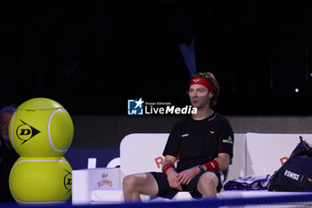 11/11/2024 - Andrej Rublev (Russia) during the match againts Alexander Zverev (Germany)
 - 2024 ATP NITTO FINALS - ZVEREV VS RUBLEV - INTERNAZIONALI - TENNIS