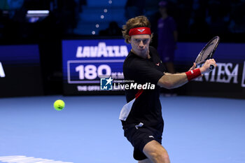 11/11/2024 - Andrej Rublev (Russia) during the match againts Alexander Zverev (Germany)
 - 2024 ATP NITTO FINALS - ZVEREV VS RUBLEV - INTERNAZIONALI - TENNIS