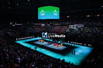 2024-11-19 - General view previous Rafael Nadal of Spain against Botic Van de Zandschulp of The Netherlands during the Davis Cup 2024, quarter-final tennis event between Netherlands and Spain on 19 November 2024 in Malaga, Spain - TENNIS - DAVIS CUP 2024 - 1/4 - NETHERLANDS V SPAIN - INTERNATIONALS - TENNIS