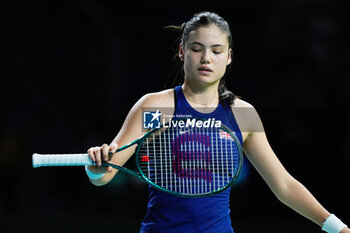 2024-11-19 - Emma Raducanu of Great Britain, Semi-Final tennis match between Great Britain and Slovakia during the Billie Jean King Cup 2024 on 19 November 2024 in Malaga, Spain - TENNIS - BILLIE JEAN KING CUP 2024 - SEMI FINAL - INTERNATIONALS - TENNIS