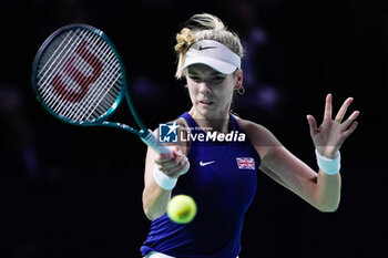 2024-11-19 - Katie Boulter of Great Britain, Semi-Final tennis match between Great Britain and Slovakia during the Billie Jean King Cup 2024 on 19 November 2024 in Malaga, Spain - TENNIS - BILLIE JEAN KING CUP 2024 - SEMI FINAL - INTERNATIONALS - TENNIS