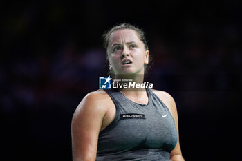 2024-11-19 - Viktoria Hruncakova of Slovakia, Semi-Final tennis match between Great Britain and Slovakia during the Billie Jean King Cup 2024 on 19 November 2024 in Malaga, Spain - TENNIS - BILLIE JEAN KING CUP 2024 - SEMI FINAL - INTERNATIONALS - TENNIS