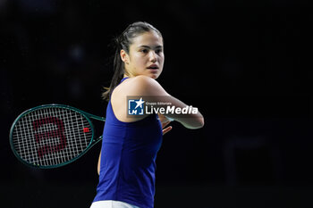 2024-11-19 - Emma Raducanu of Great Britain, Semi-Final tennis match between Great Britain and Slovakia during the Billie Jean King Cup 2024 on 19 November 2024 in Malaga, Spain - TENNIS - BILLIE JEAN KING CUP 2024 - SEMI FINAL - INTERNATIONALS - TENNIS