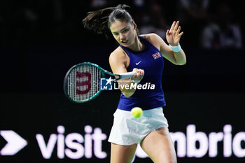 2024-11-19 - Emma Raducanu of Great Britain, Semi-Final tennis match between Great Britain and Slovakia during the Billie Jean King Cup 2024 on 19 November 2024 in Malaga, Spain - TENNIS - BILLIE JEAN KING CUP 2024 - SEMI FINAL - INTERNATIONALS - TENNIS