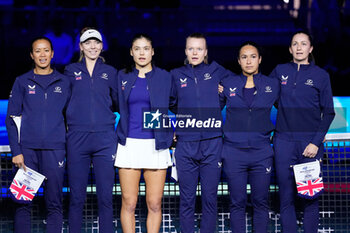 2024-11-19 - Team of Great Britain, Semi-Final tennis match between Great Britain and Slovakia during the Billie Jean King Cup 2024 on 19 November 2024 in Malaga, Spain - TENNIS - BILLIE JEAN KING CUP 2024 - SEMI FINAL - INTERNATIONALS - TENNIS