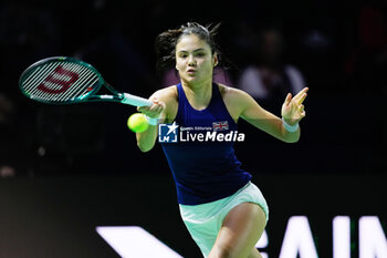 2024-11-19 - Emma Raducanu of Great Britain, Semi-Final tennis match between Great Britain and Slovakia during the Billie Jean King Cup 2024 on 19 November 2024 in Malaga, Spain - TENNIS - BILLIE JEAN KING CUP 2024 - SEMI FINAL - INTERNATIONALS - TENNIS