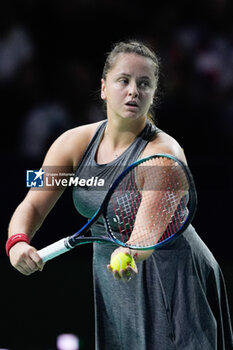 2024-11-19 - Viktoria Hruncakova of Slovakia, Semi-Final tennis match between Great Britain and Slovakia during the Billie Jean King Cup 2024 on 19 November 2024 in Malaga, Spain - TENNIS - BILLIE JEAN KING CUP 2024 - SEMI FINAL - INTERNATIONALS - TENNIS