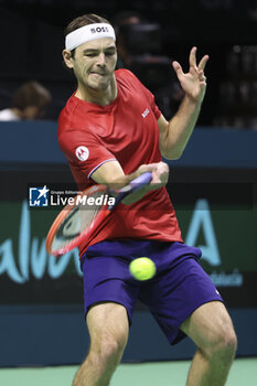 2024-11-21 - Taylor Fritz of USA during the 2024 Davis Cup Finals quarter-final tennis tie between United States (USA) and Australia at Palacio de Deportes Jose Maria Martin Carpena on November 21, 2024 in Malaga, Spain - TENNIS - DAVIS CUP 2024 - 1/4 - USA V AUSTRALIA - INTERNATIONALS - TENNIS