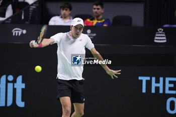 2024-11-22 - Daniel Altmaier of Germany in action against Botic Van de Zandschulp of Netherlands during the Davis Cup 2024, Semi-Finals tennis event between Germany and Netherlands on November 22, 2024 at Martin Carpena Pavilion in Malaga, Spain - TENNIS - DAVIS CUP 2024 - 1/2 - GERMANY V NETHERLANDS - INTERNATIONALS - TENNIS