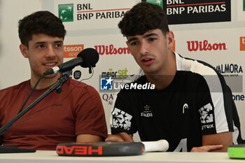 2024-06-18 - Agustin Tapia and Arturo Coello during the Press Conference of the BNL Italy Major Premier Padel at Foro Italico in Rome, Italy on July 18th, 2024 - BNL ITALY MAJOR PREMIER PADEL  - PADEL - TENNIS