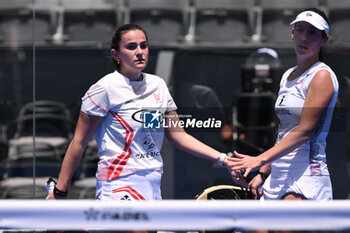 2024-06-18 - Teresa Navarro Lopez-Barajas and Ariadna Canellas Rodero are competing in the Round of 64 of the BNL Italy Major Premier Padel at Foro Italico in Rome, Italy on July 18th, 2024 - BNL ITALY MAJOR PREMIER PADEL  - PADEL - TENNIS