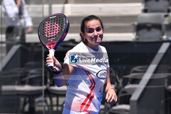 2024-06-18 - Teresa Navarro Lopez-Barajas and Ariadna Canellas Rodero are competing in the Round of 64 of the BNL Italy Major Premier Padel at Foro Italico in Rome, Italy on July 18th, 2024 - BNL ITALY MAJOR PREMIER PADEL  - PADEL - TENNIS