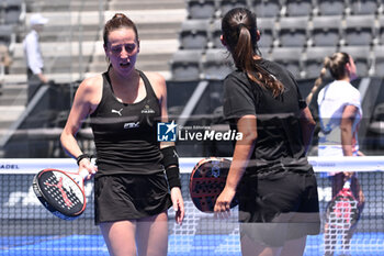 2024-06-18 - Martina Parmigiani and Erika Zanchetta are competing in the Round of 64 of the BNL Italy Major Premier Padel at Foro Italico in Rome, Italy on July 18th, 2024 - BNL ITALY MAJOR PREMIER PADEL  - PADEL - TENNIS