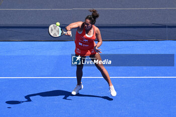 2024-06-18 - Lea Godallier and Giorgia Marchetti are competing in the Round of 64 of the BNL Italy Major Premier Padel at Foro Italico in Rome, Italy on July 18th, 2024 - BNL ITALY MAJOR PREMIER PADEL  - PADEL - TENNIS