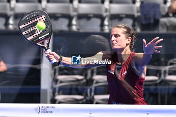 2024-06-18 - Lea Godallier and Giorgia Marchetti are competing in the Round of 64 of the BNL Italy Major Premier Padel at Foro Italico in Rome, Italy on July 18th, 2024 - BNL ITALY MAJOR PREMIER PADEL  - PADEL - TENNIS